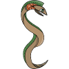 A Snake with sharp teeth