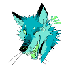 Fox Laughter - Teal