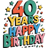 40 Years - Happy Birthday