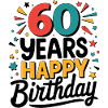 60 Years - Happy Birthday
