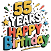 55 Years - Happy Birthday