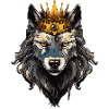 Couronne d’animal loup