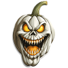 Clown citrouille effrayant