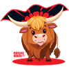 Highland Vampire Cow