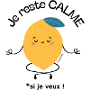 Citron kawaii rêveur