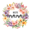 Meilleure maman ! Couronne florale, personnalisable