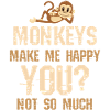 Monkey Chimpanzee Happy You Monkey