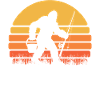 Fisherman Angler Retro Sunset Sasquatch
