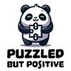 puzzled but positive panda