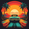 Retro Sunset Drive