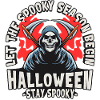 Squelette de la faucheuse d’Halloween