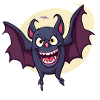 Halloween Bat Moon