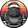 Hippopotamus Christmas Christmas