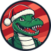 Alligator Weihnachten Noël