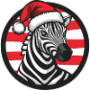 Zebra Weihnachten Christmas