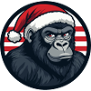 Gorille Weihnachten Noël