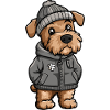 Airedale Terrier Dog Winter