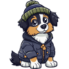 Australian Shepherd Dog Winter