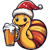 Snail Christmas Beer
