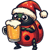 Ladybug Christmas Beer
