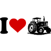 I love heart tractor