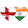 England India flag used