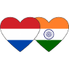 Holland India Flag Heart