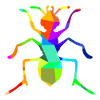 Ant Insect Rainbow Animals Polygon