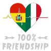 Bolivia and Italy 100% friendship