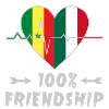 Senegal und Italien 100% Freundschaft