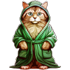CAT BATHROBE