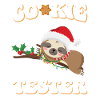 Funny Christmas Sloth Cookie Tester
