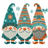 Santas Squad Festive Gnome Trio