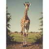 Girafe avec chaussettes