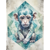 Geometric Baby Monkey