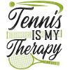 Sjov tennisspiller ketcher tennis