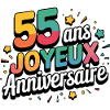 55 ans, Joyeux Anniversaire !