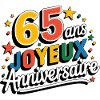 65 ans, Joyeux Anniversaire !