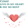 Rent-free heart to give away