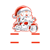 Père Noël moto Noël Noël