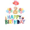 Joyeux anniversaire 2e anniversaire