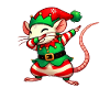 Christmas Rat Elf Funny Rats