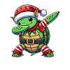 Christmas Turtle Elf Funny Turtle