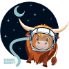 Highland Astronaut Cow