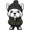 West Highland Terrier Dog Winter