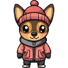 Pinscher Dog Winter