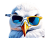Really - Seagull with sunglasses