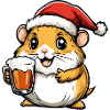Hamster Christmas Beer