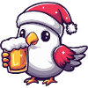 Dove Bird Christmas Beer