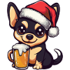 Bière de Noël Chihuahua Dog
